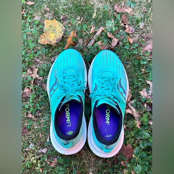 🦋💎Saucony Icy Teal Blue Athletic Shoes with Breathable Mesh and Cushioning - Picture 3 of 10